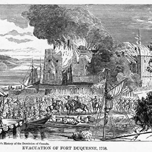 Evacuation of Fort Duquesne, 1758, (1877)