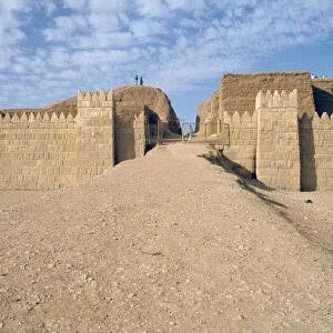 Facade of the Shamash Gate, Nineveh, Iraq, 1977