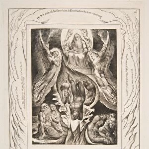 The Fall of Satan, from Illustrations of the Book of Job, 1825-26. Creator: William Blake