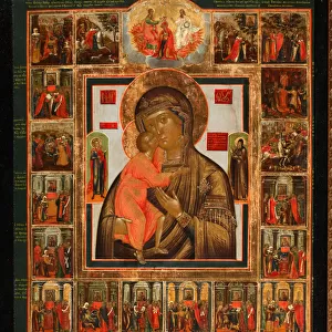 The Feodorovskaya Mother of God with the Wonders, Mid of the 19th cen Artist: Russian icon