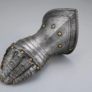 Fingered Gauntlet for the Left Hand, Northern Italy, c. 1560. Creator: Unknown