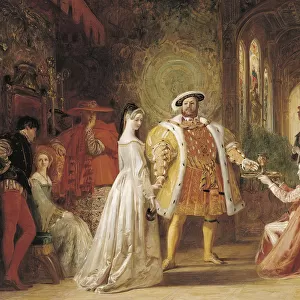 First meeting of Henry VIII and Anne Boleyn, 1835. Artist: Maclise, Daniel (1806-1870)