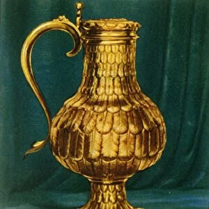 Flagon with Feather-Work, 1938. Creator: Unknown