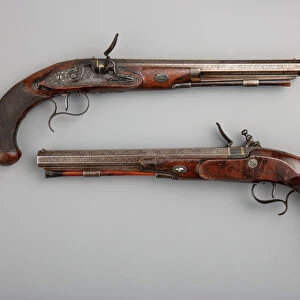 Flintlock Duelling Pistol, American, Middletown, Connecticut, ca. 1815-20