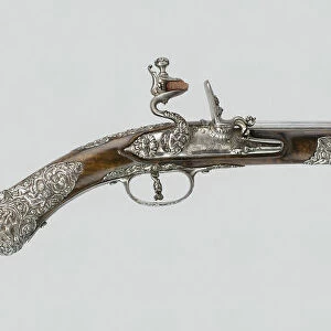Flintlock Pistol, Brescia, 1670 / 80. Creators: Vincenzo Marini, Lazzarino