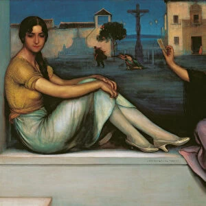 Fortune-telling. Artist: Romero de Torres, Julio (1874-1930)