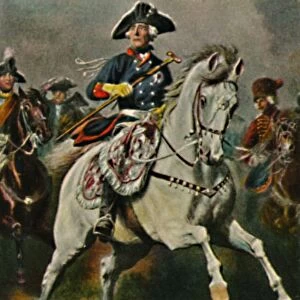 Friedrich der Grosze 1712-1786 als Schlachtenkonig. - Gemalde von Camphausen, 1934