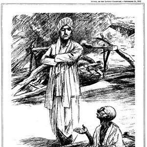 Gandhi fasting in support of Untouchables, 1932. Artist: Leonard Raven-Hill