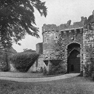 Gateway to Beaumaris Castle, Anglesey, Wales, 1924-1926