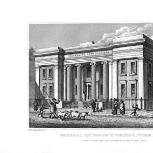 General Lying-in Hospital, York Road, Lambeth, London, 1830. Artist: J Shury