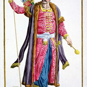 Genghis Khan, Mongol warrior and conqueror, (1780). Artist: Pierre Duflos