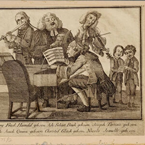 Georg Friedrich Haendel, Johann Sebastian Bach, Giuseppe Tartini, Johann Joachim Quantz