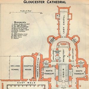 Gloucester Cathedral, c20th Century. Artist: John Bartholomew