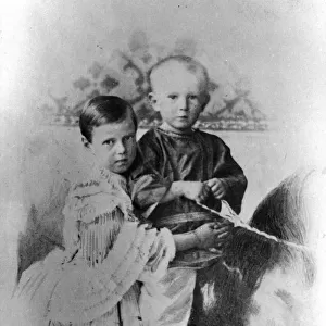 Grand Duchess Maria Alexandrovna and Grand Duke Sergei Alexandrovich of Russia, c1860-c1862