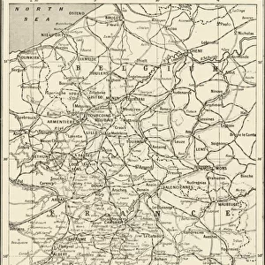 The Great Arras Battle Area, 1917. Creator: Unknown
