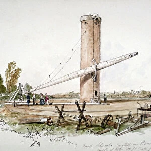 The great telescope erected on Wandsworth Common, London, c1853
