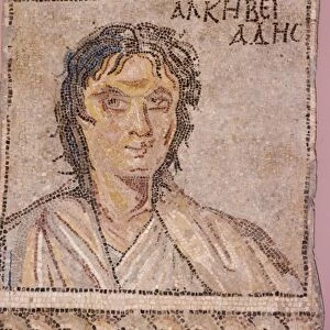 Greek mosaic, Alcibiades, c450BC-c404 BC