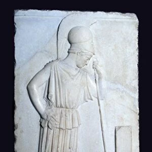 Greek relief of Mourning Athena, 5th century BC