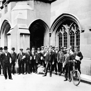 Group of Vote Office messengers, Houses of Parliament, Westminster, London, c1905