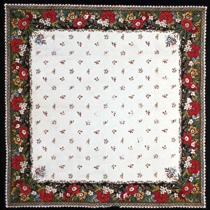 Handkerchief, Mulhouse, c. 1800 / 15. Creator: Unknown