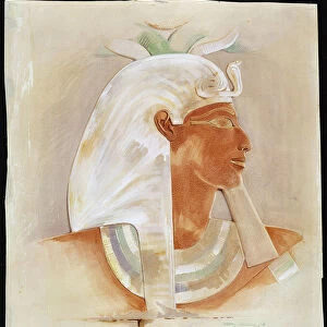 Head of the Ancient Egyptian Queen Makare Hatshepsut, (c early 20th century). Artist
