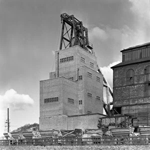 The heapstead at Kadeby Colliery, near Doncaster, South Yorkshire, 1956