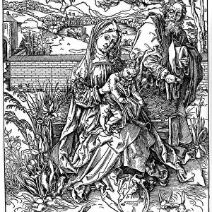 The Holy Family with the Three Hares, 1497, (1936). Artist: Albrecht Durer