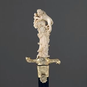 Hunting Sword with Scabbard, German, possibly Munich, ca. 1740