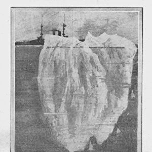 The Iceberg Above and Below the Water, April 20, 1912. Creator: Unknown