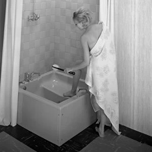 The Imperial bath and shower unit from Heatons of Rotherham, South Yorkshire, 1966