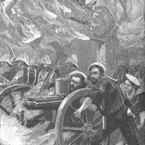 The Insurrection under Arabi Pasha, 1882: The Bluejackets clearing the streets