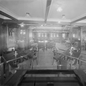 Interior shot, possibly inside the Royal Yacht Squadron. Creator: Kirk & Sons of Cowes