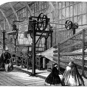 The International Exhibition: Messrs. Henderson and Co.'s carpet power-loom, 1862. Creator: Unknown
