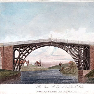 Iron bridge across the Severn at Ironbridge, Coalbrookdale, England, built 1779 (1809)