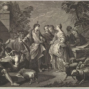 Jacob arrives in Mesopotamia, 18th century. Creator: Unknown
