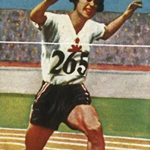 Japanese athlete Kinue Hitomi wins silver medal in the Womens 800 metres, 1928