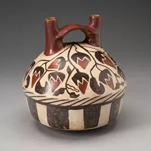 Jar with Repeated Spotted Birds on Shoulder, 180 B. C. / A. D. 500. Creator: Unknown