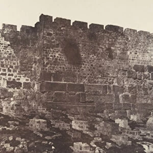 Jerusalem, Enceinte du Temple, Face Est de l angle Nord-Est, 1854