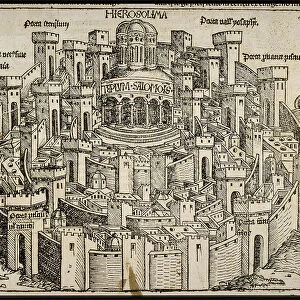 Jerusalem (from the Schedels Chronicle of the World), ca 1493. Creator: Wolgemut