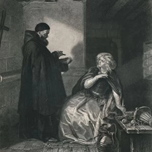 Juliet in the Cell of Friar Lawrence (Romeo and Juliet), c1870. Artist: Herbert Bourne