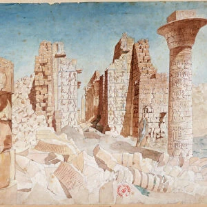 Karnak, Egypt, 19th century. Artist: Nestor l Hote