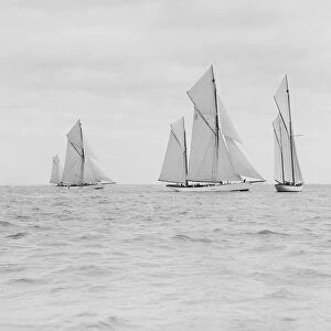 The three ketches Julnar, Cariad and Corisande racing upwind, 1913. Creator