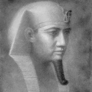 Khafre, Ancient Egyptian pharaoh of the 4th dynasty, 26th-25th century BC (1926). Artist: Winifred Mabel Brunton