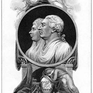 King George III and Queen Charlotte, 19th century. Artist: Cooper