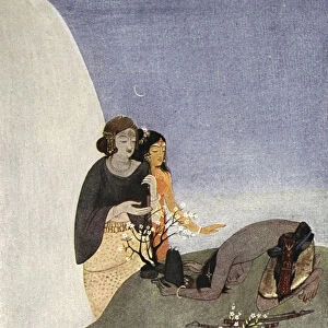 Kirat-Arjuna, 1913. Artist: Nandalal Bose