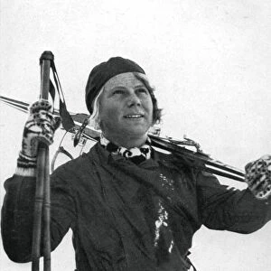 Laila Schou-Nilsen, Norwegian skier, Winter Olympic Games, Garmisch-Partenkirchen, Germany, 1936