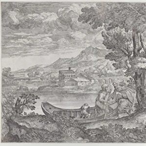 Landscape with the flight into Egypt, 1626-80. 1626-80