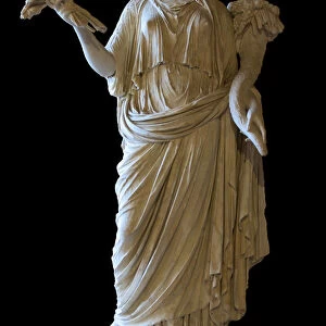 Livia Drusilla as Ops, with wheat sheaf and cornucopia, 1st century