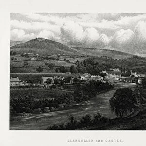 Llangollen and castle, Denbighshire, north Wales, 1896