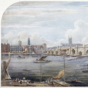 London Bridge (old), London, 1831